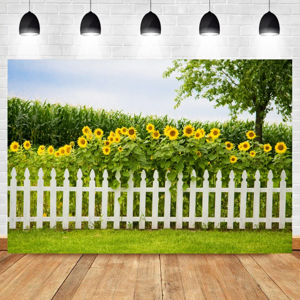 Spring Landscape Photo Backdrop Garden Flowers Green Vine Door Road Photography Background Living Room Decoration Banner for Photo Backdrop