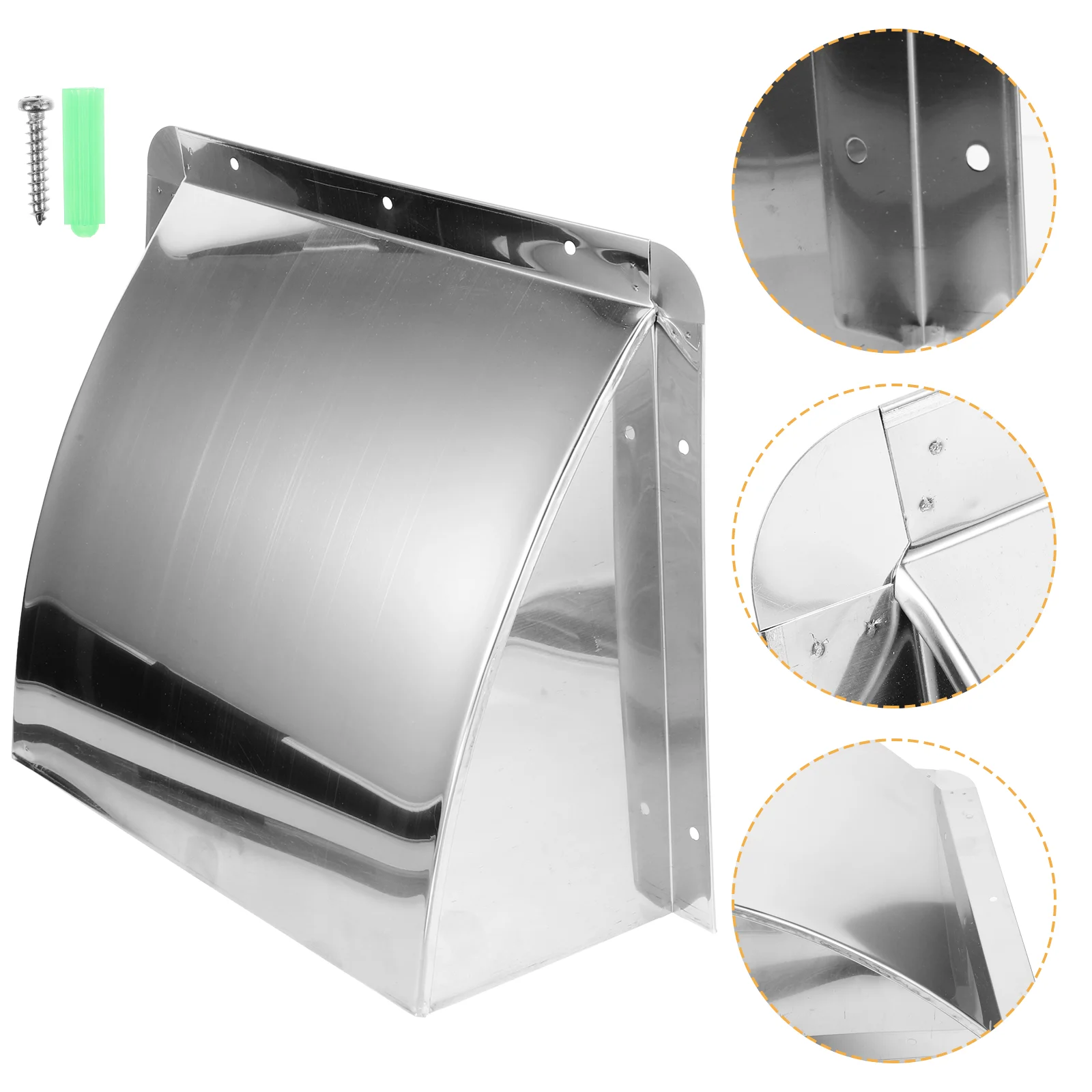 

Exhaust Vent Exhaust Hood Cap Stainless Steel Exhaust Outlet for Home Kitchen