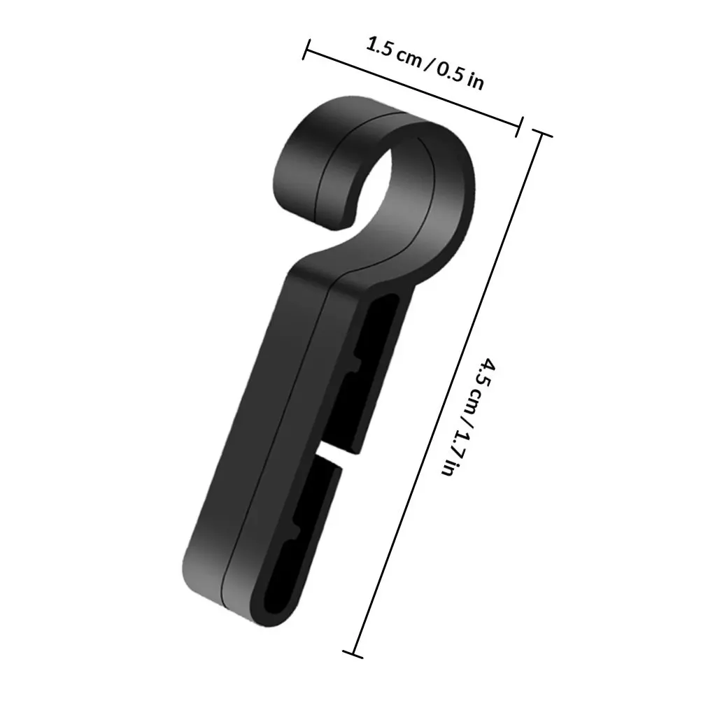 라이트 하드햇 헤드램프 클립용 8Pcs 클립 헤드램프용 미끄럼 방지 플라스틱 마운트 안전 고정 경량 안전 야간용