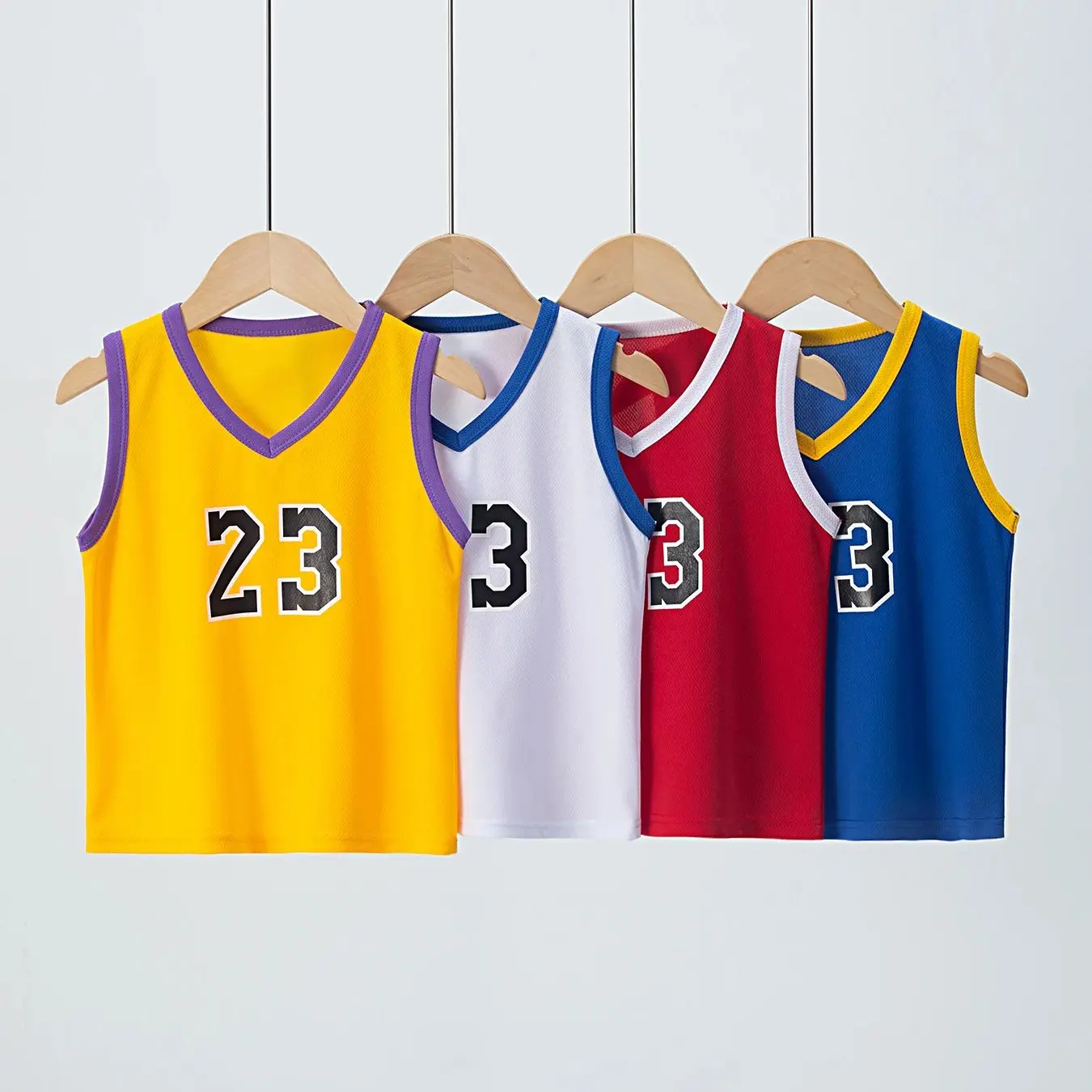 6/2 Pcs Children's Summer Quick-drying Exercise 23 Suit Boys Basketball Football Running Vest Joker Comfortable Shorts Students children clothing