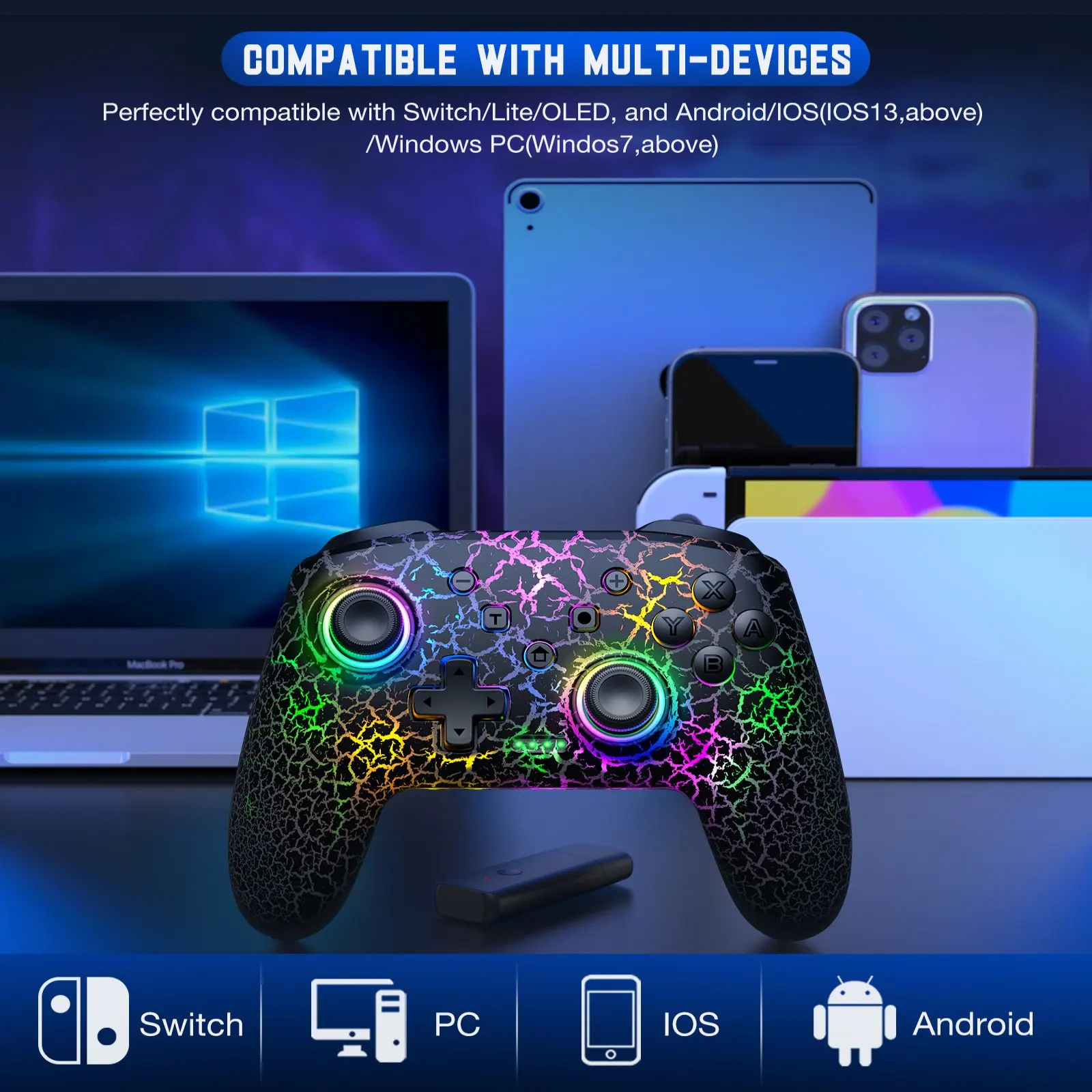 2.4GHz  Ʈѷ PC/ RGB Ʈ    е, ġ OLED/ٵ ġ/ȵ̵/ios