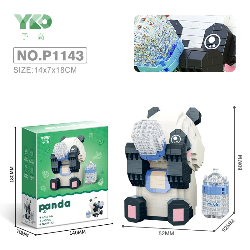 Diamond Particle Creative Assembly Building Block Toys P1140-P1143