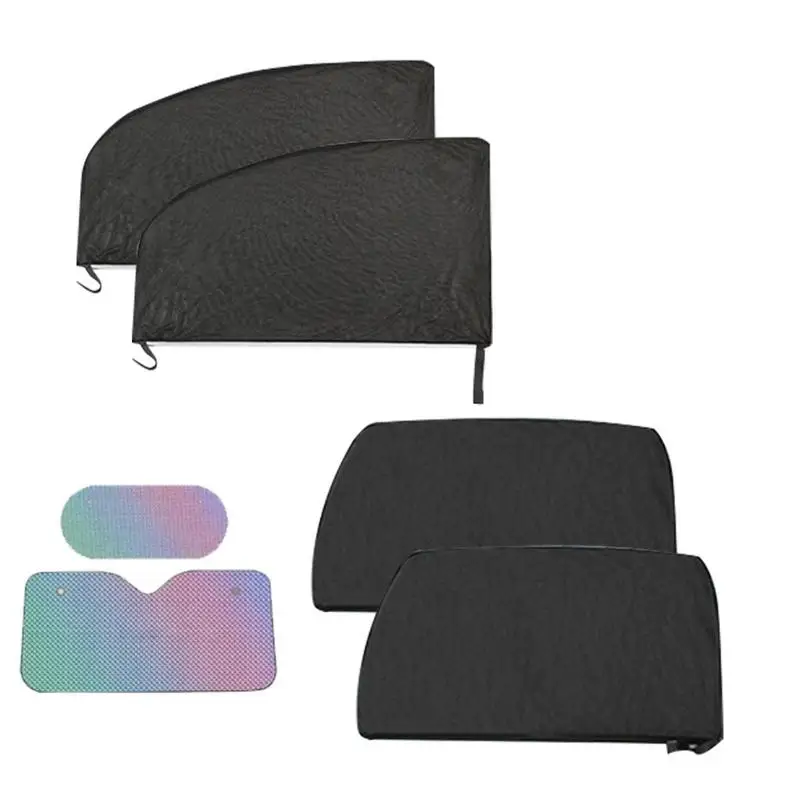 

Car Side Window Sun Shade 6pcs Car Window Sunshade Heat Insulation Car Privacy Shades Blackout Screen Travel Accessories