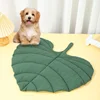 Cat Bed Mat Leaf Shape Pet Blanket Soft Puppy Sleeping Pad Washable Non-Slip Room Decor Floor Rug for Dogs Cats Pet Supplies 4