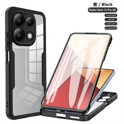 360° Full Shockproof Clear Phone Case - Ultimate Full Protection Cover for NOTE12 PRO 5G (Black)