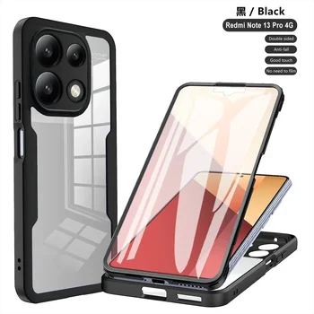 360 Full Shockproof Clear Case For Xiaomi Redmi Note 13 12 Pro 4G 5G Note 13 Pro Plus 5G Redmi A3 13 13C Full Protection Cover
