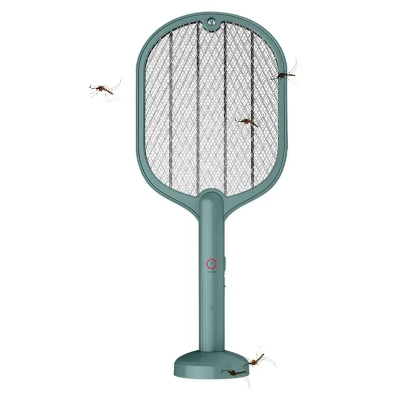 

Fly Swatter Racket 3000V Electric Indoor Insect Zapper UV Light 2 In 1 Inhaled Photocatalyst Fly LED UV Light With 3-Layer Safet