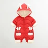 OLEKID 2025 Baby Winter Snowsuit Plus Velvet Thick Baby Boys Jumpsuit 0-2 Years Newborn Romper Baby Girls Overalls Toddler Coat 6