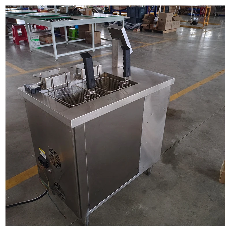 2-Tank 2-Basket Electric Fryer Industrial Deep Fryer Chicken Machine