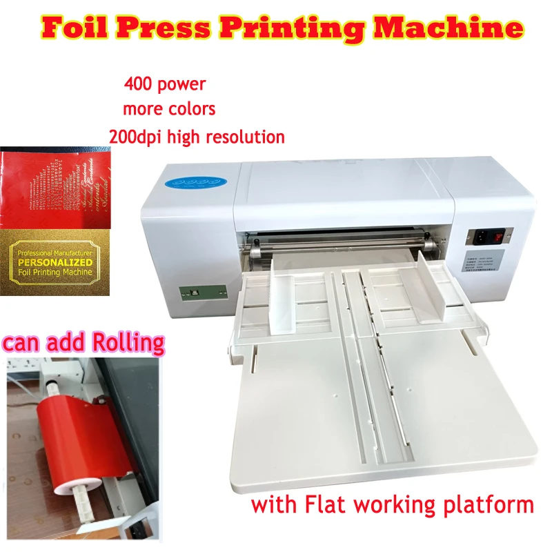 

220V 110V LY400A 400B Digital Ribbon Foil Press Printing Machine Foil Stamping Printer with Working Platform Optional Rolling