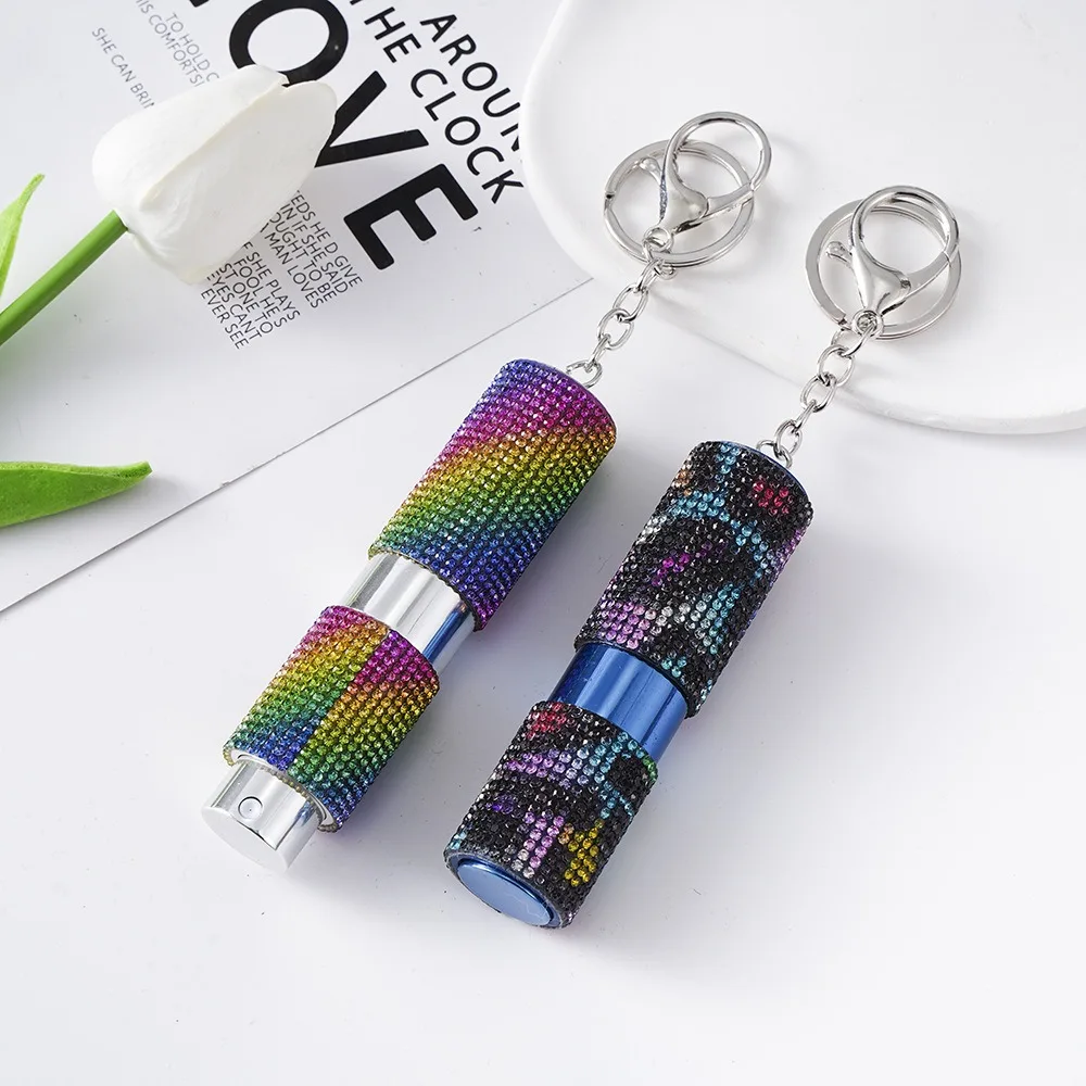 

Портативная фотобутылка-распылитель Bling Mini, пустая бутылка для духов, брелок, многоразовый распылитель жидкости для путешествий