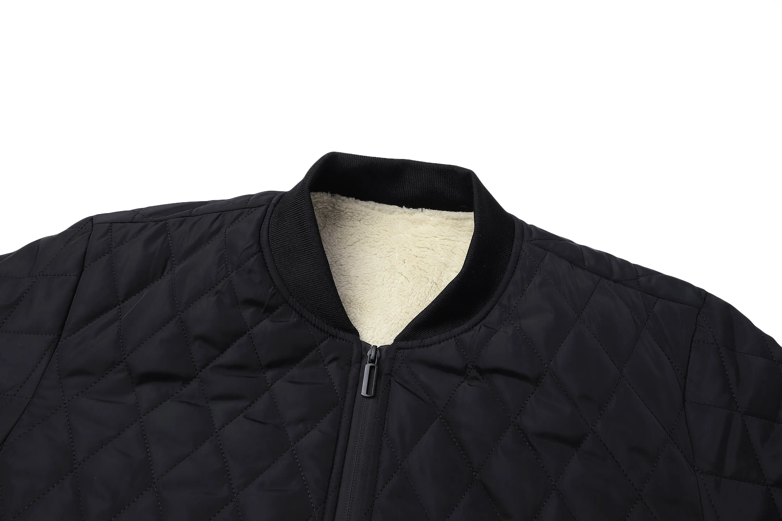 Giacca imbottita in cotone ispessito tinta unita moda autunno e inverno Cappotto sportivo comodo antivento di grandi dimensioni da uomo 5