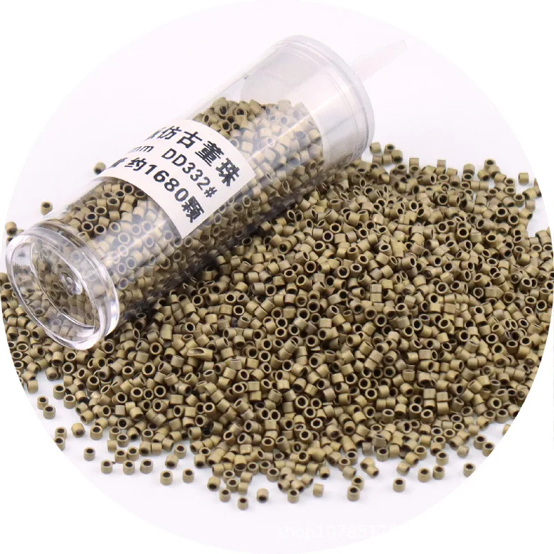 10 g/Röhre 1,3 x 1,6 mm generische japanische metallische Glasperlen 11/0 lose Spacer-Rocailles für Schmuckherstellung DIY Nähen – Detail 7