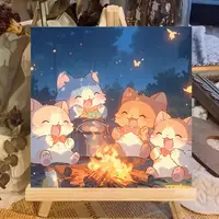 Oil Painting Package Book Cat DIY Paint By Numbers For Adults On Canvas Acrylic Paint Kit Wall Art Home Decoration Gift ﻿ 1