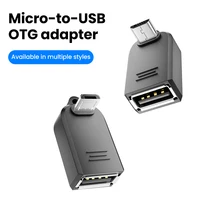 Adaptateur Micro USB OTG USB2.0, adaptateur Micro mâle vers USB A femelle, convertisseur pour téléphone, tablette, clé USB, transfert rapide de données 1
