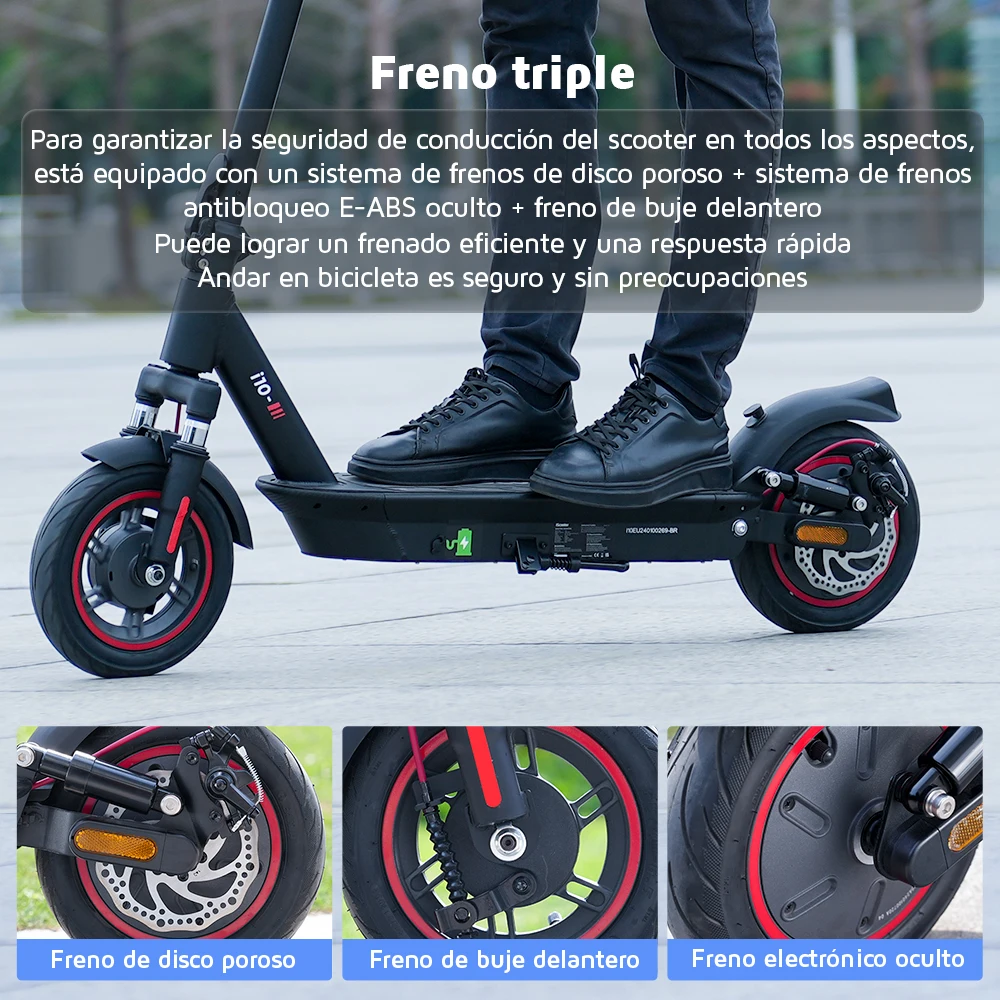 Trottinette électrique Tout-terrain I10 Adulte 650W - 45 Km/h, 45 Km D'autonomie