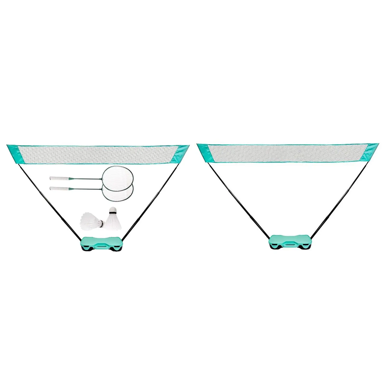 

Badminton Net Badminton Mesh Net Pole Easy Setup Professional Durable with