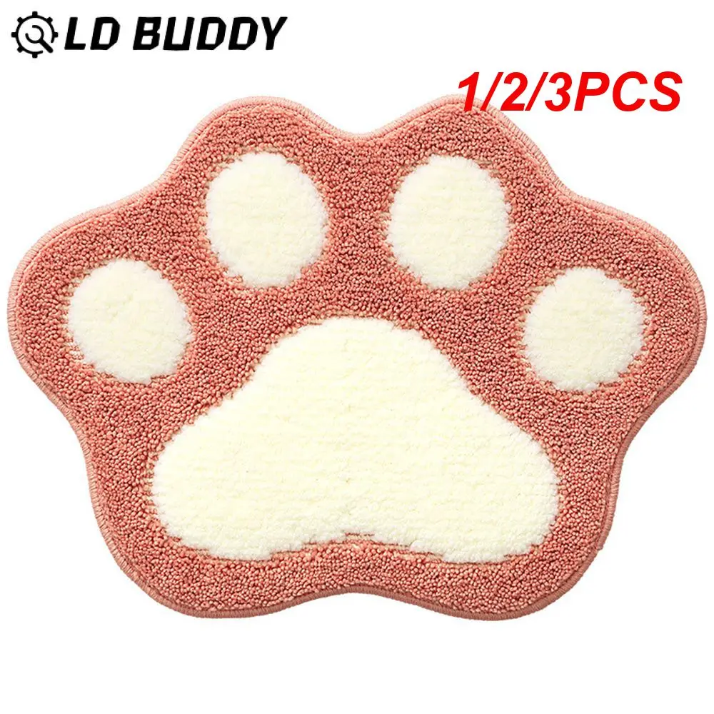 

1/2/3PCS 45*60CM Blue Feet Bathroom Toilet Mat Foot Shape Home Bathroom Absorbent Non Slip Carpet Floor Mat Absorbent Mats Foot