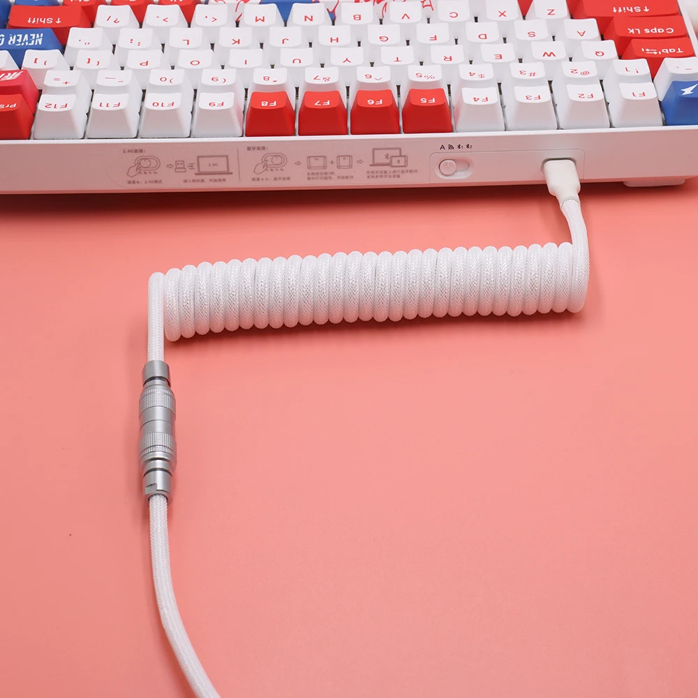 Lano-espiral Teclado Gaming Mecânica, USB C Colorido
