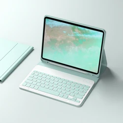 Wireless Bluetooth Magic Keyboard and Mouse Set with Case - Pro 13 - in M4 M5 (B Green no mouse)