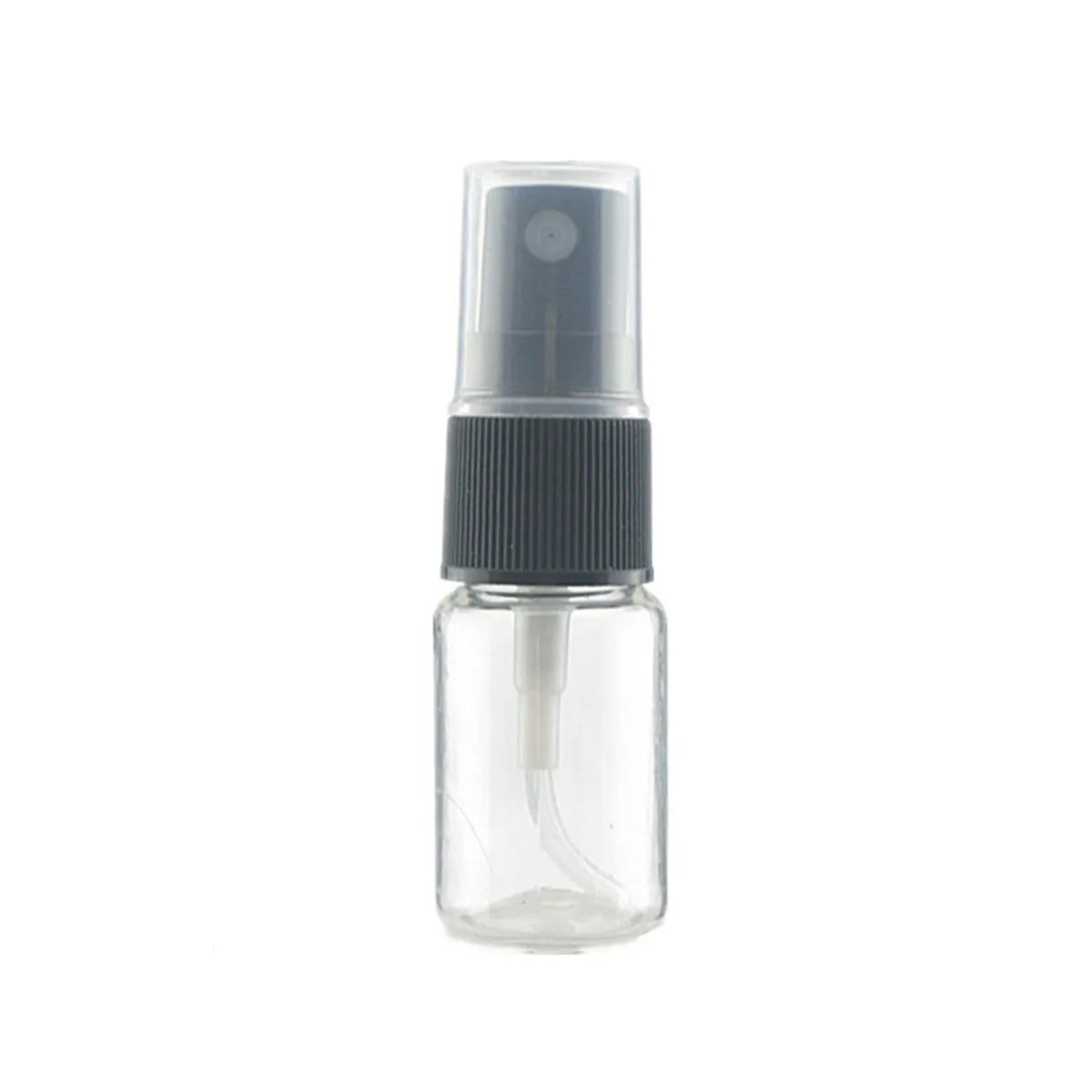 10ml Round Empty Clear Amber/blue Pet Plastic Bottle With White