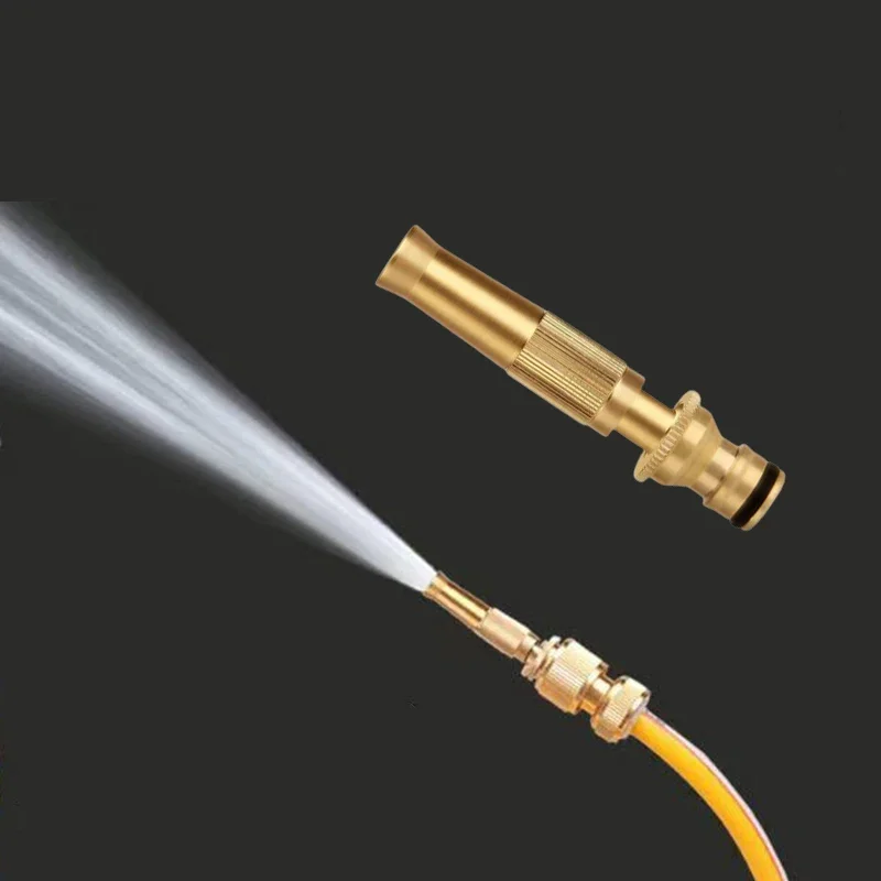 Copper Metal Handle Car Wash Water Gun Gardening Watering Water Gun High Pressure Water Gun Connector