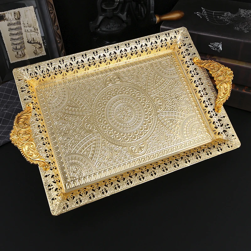 1 creative boat shaped fruit tray, creative metal lunar material snacks, chocolate, nut storage tray with lid. 3
