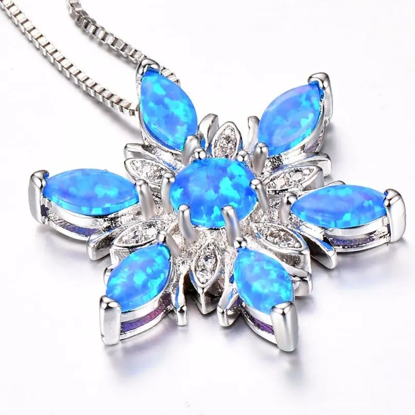 

JLP085 Brught Sunflower Simple Round Opal Pendant necklace Jewelry for Women Gifts