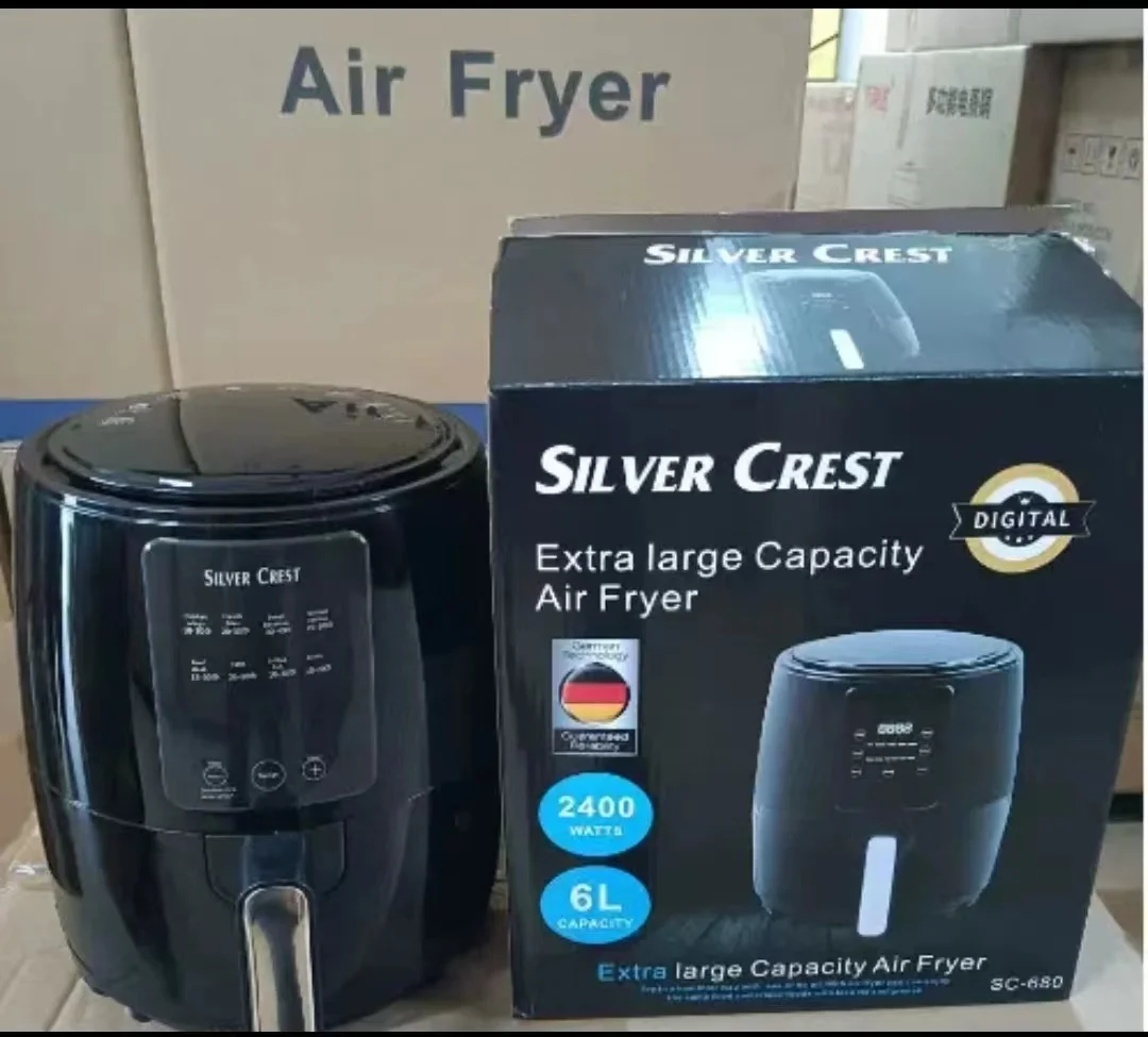 Kitchen appliances air Fryer 6 in 1 Black 1400w Healthy Oven Non-stick Multi-function digital touch Air fryer home appliances 6
