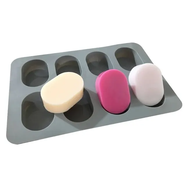 Hot Sale 8-hole Silicone Cake Mold Hand Soap Mold
