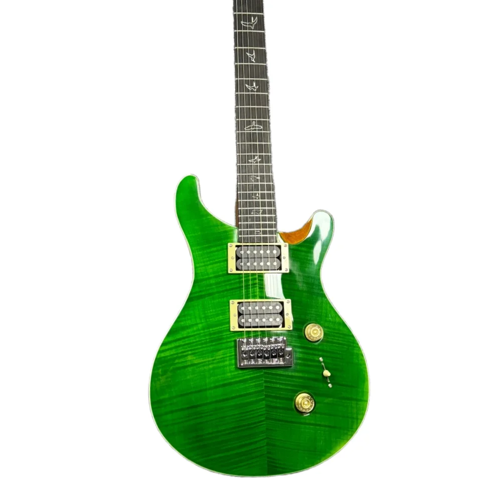 Great Value High Quality Sound Super Great Retro Green PRS Rosewood Fingerboard Mahogany Body Free Transportation