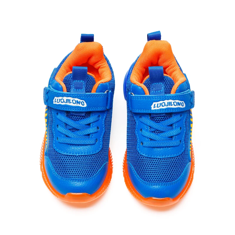 Dinosaur 2-6 Children's LED T-REX Mesh Autumn Light Up Shoes Boys Little Kids Outdoor Casual Glowing Sports Sneakers EXDINO