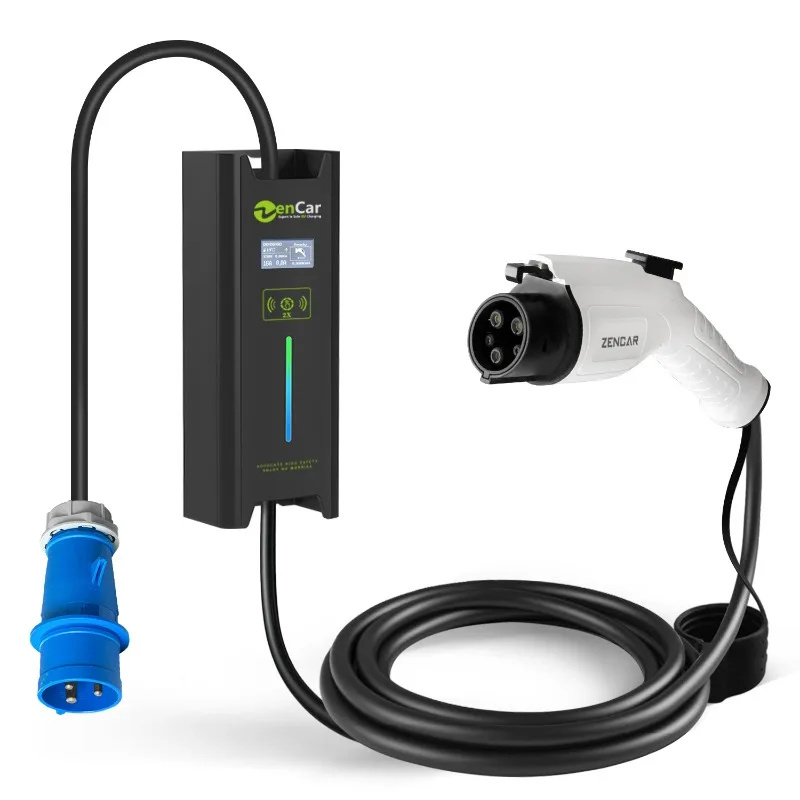 

Zencar Type 1 32A EVSE EV Charger Level 2 To Blue CEE