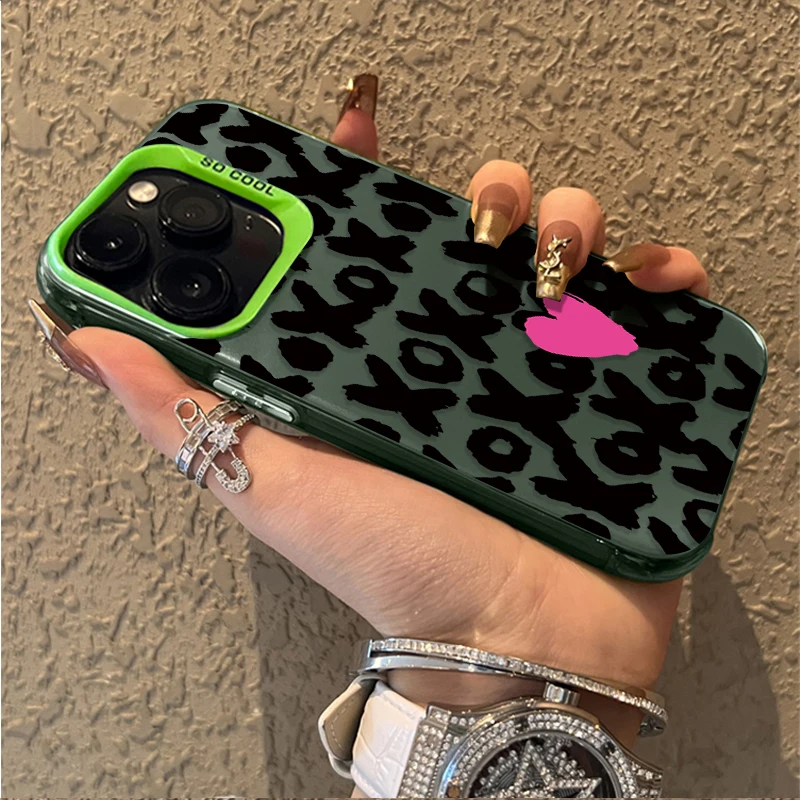 Black Sexy Lip Print Love Plating Phone Case