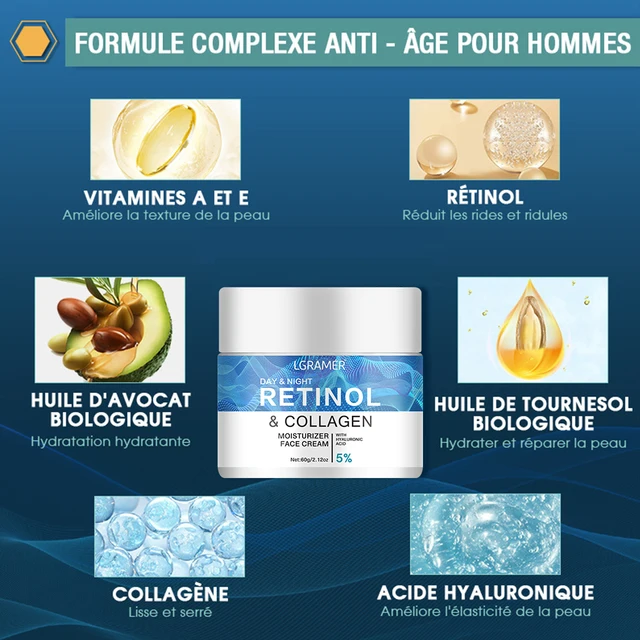 Retinol Firming Face Cream Lifting Neck Anti-aging Remove Wrinkles Night Day Cream Moisturizing Facial Serum Body Skin Care 5