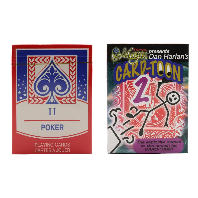 Magic Cartoon Cardtoon Deck Magic Tricks Pack Carta Da Gioco Toon Animazione Previsione Divertente Magic Magic Puntelli Gimmick Toys