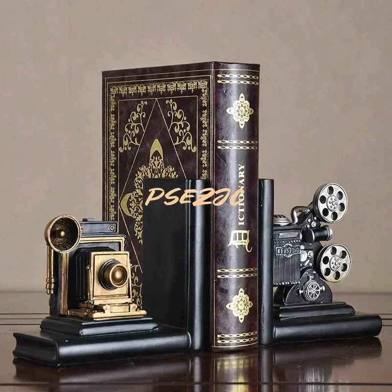 크리에이티브 레트로 카메라 디자인, 휴대용 책장 사무실 수공예 장식, 홈 데코