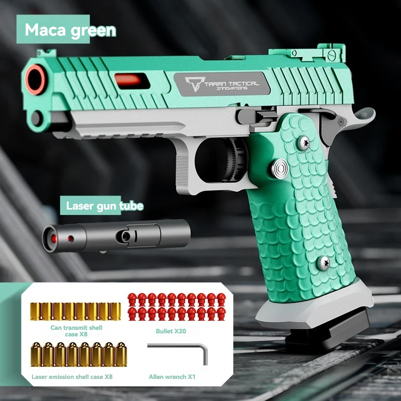 2011 CombatMaster Laser Toy Gun 2 Barrels Airsoft Gun Weapons Realistic Manual Throw Shell Gun Toy for Men Adults Boys Shooting 5