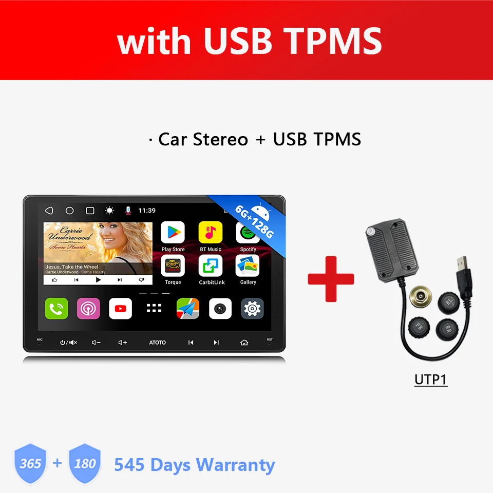 ATOTO 9インチ 6G+128G Androidカーオーディオ タッチスクリーン