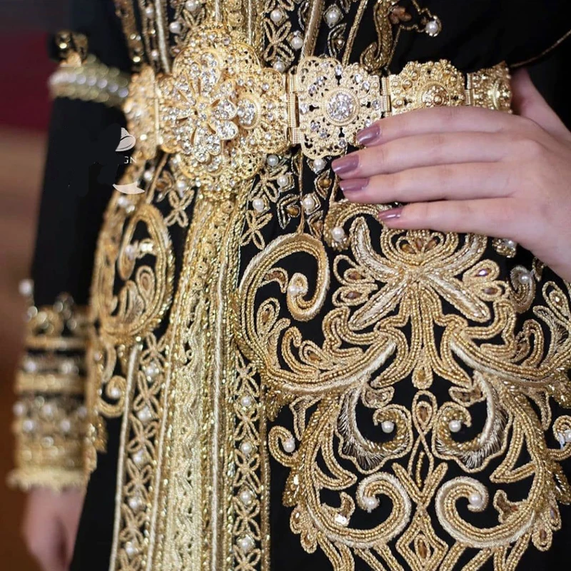 Moroccan Wedding Belt Full Crystal Floral Ladies Dress Oversized Waist Jewelry Bridal Waist Chain Party Gift Free Shipping