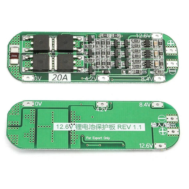 3S 20A Li-ion Lithium Battery 18650 Charger PCB BMS Protection