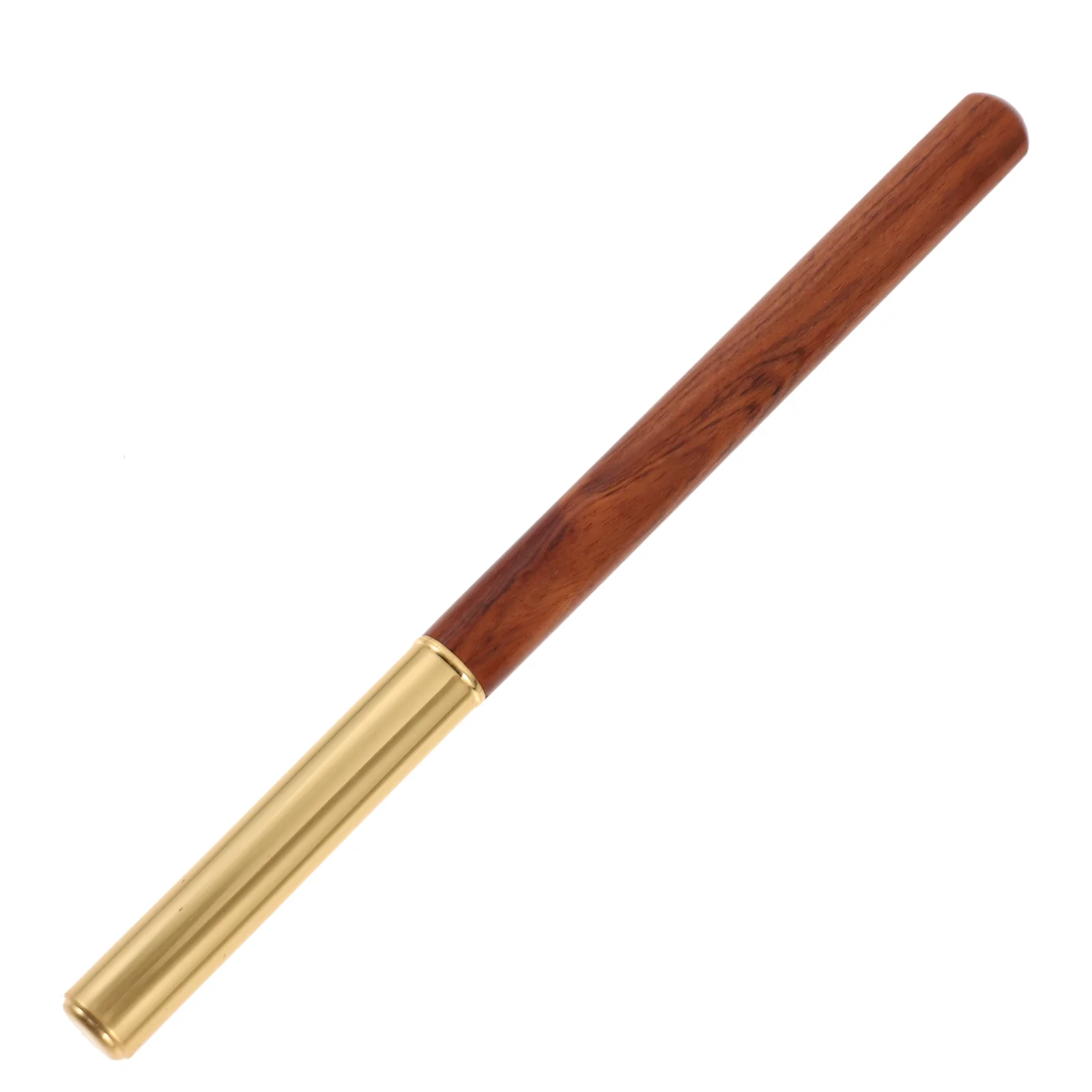 Brush Pen Solid Wood Fountain Style Sandalwood Small Regular Script Sutra Copying Portable Pens Soft Beauty