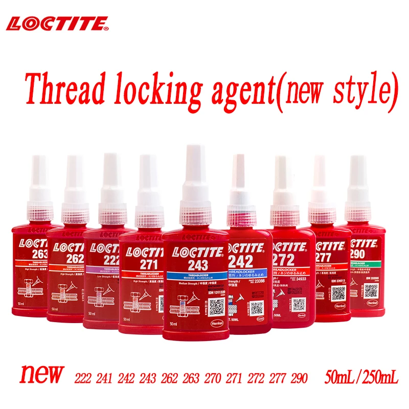 New50ml250mlThreadScrewSealingGlueLoctite222242243262263