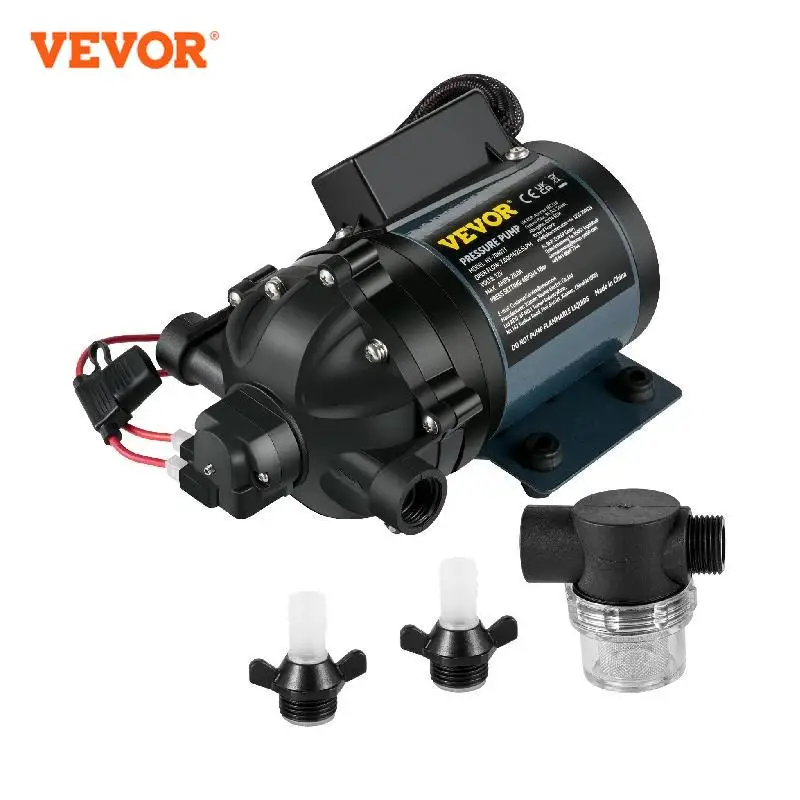 VEVOR Pompe à Eau de Lavage 12V DC Pompe Haute Pression 4 GPM