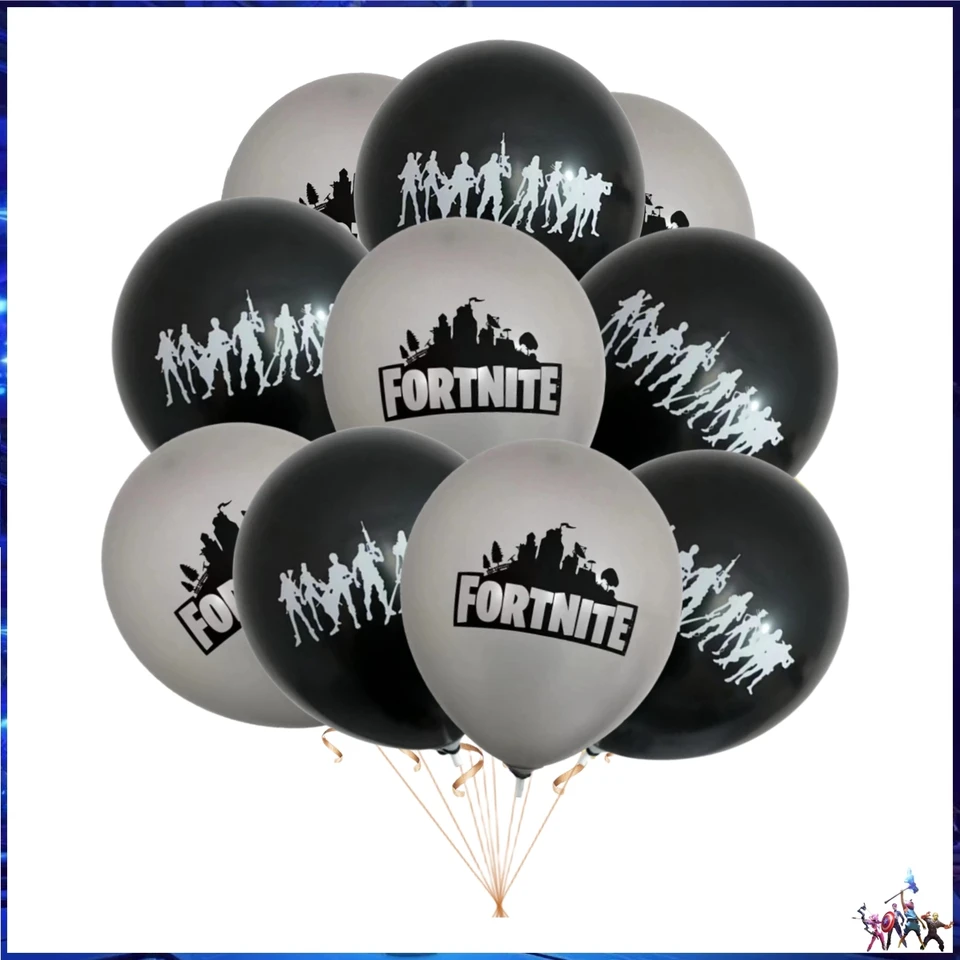Set Decorazioni Compleanno Videogiochi 8 Anni – 100 Pezzi Con Palloncini, Piatti, Bicchieri E Tovaglia Tema Gaming