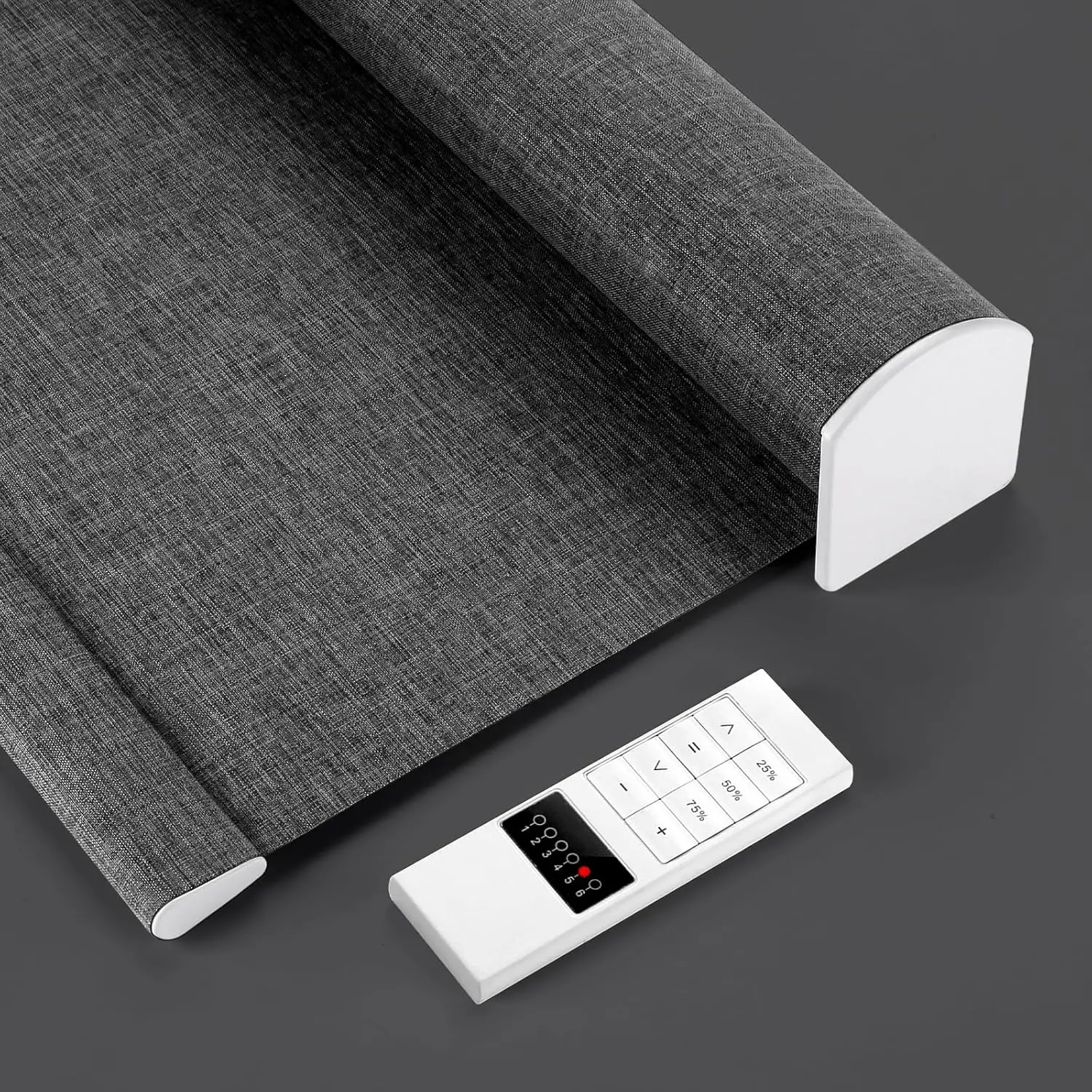 ม่านม้วนบังแดดอัจฉริยะ Sunroad สั่งทําพิเศษ - รองรับ Tuya/Alexa/Google, มอเตอร์แบบชาร์จไฟได้, ขนาดที่กําหนดเอง 1