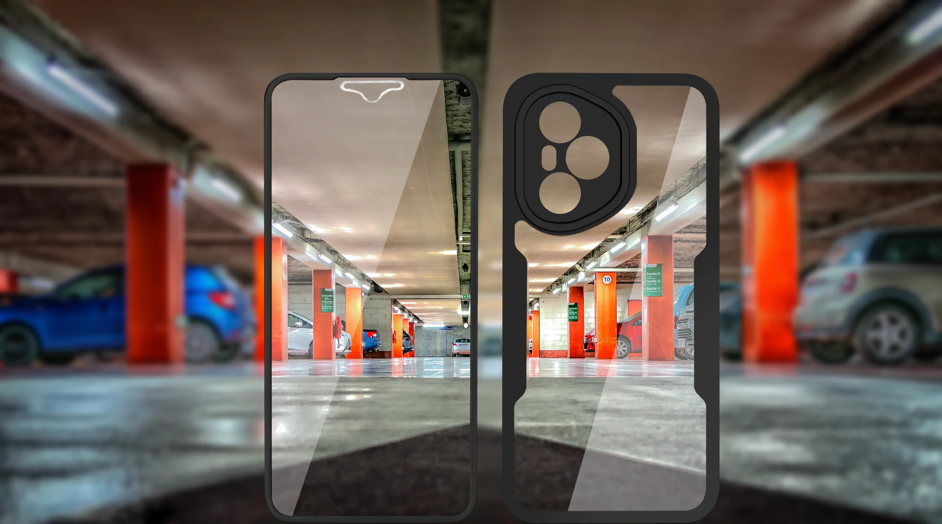 Enhanced Double-Sided 360° Full-Coverage Transparent TPU PC Anti-Fall Case