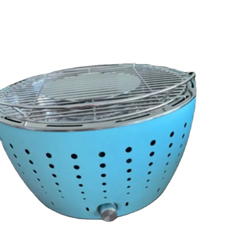 Barbecue Lotus Grills Commercial Mini Griglia A Carbone Elettrica Senza Fumo In Vendita Supporto Ss In Acciaio Inossidabile Personalizzato