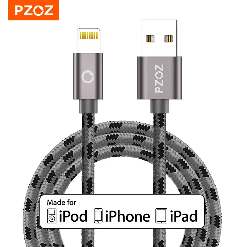 PZOZ Lightning Cable USB cable Fast Charger MFI Cables For iPhone13 12 11 Pro Max XR 8 7 Plus 5s 5se iPad air Mobile Phone Cabel