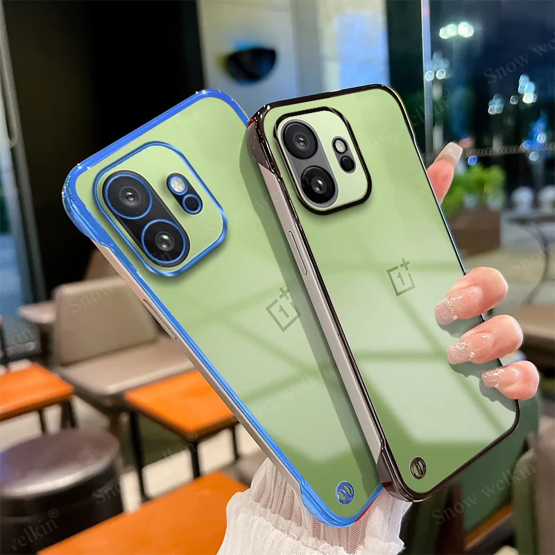 Sleek Frameless Clear Transparent Plastic Hard Phone Case